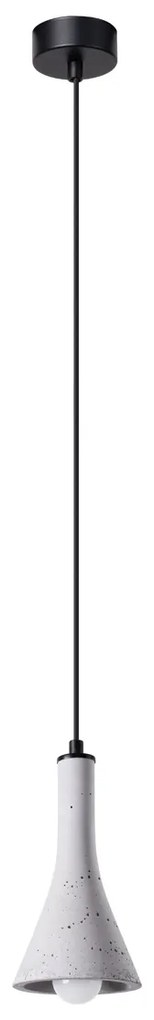 Závesné svietidlo Rea 1, 1x betónové tienidlo