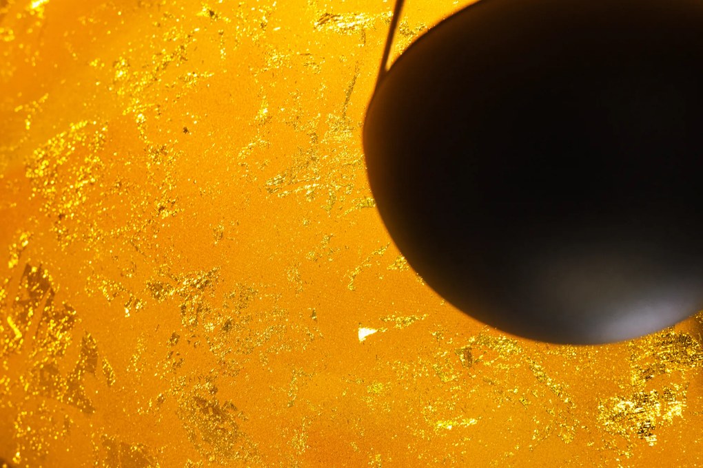 Štúdio závesné svetlo čierne zlato