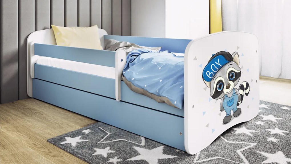 Detská posteľ Babydreams mýval modrá