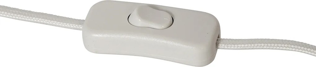 Dizajnová stolná lampa béžová s tienidlom z ľanu béžová - Lotti