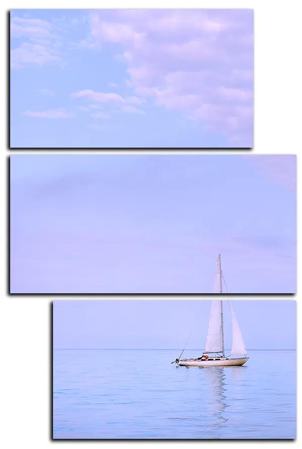 Obraz na plátne - Plachetnica na mori - obdĺžnik 7248D (120x80 cm)