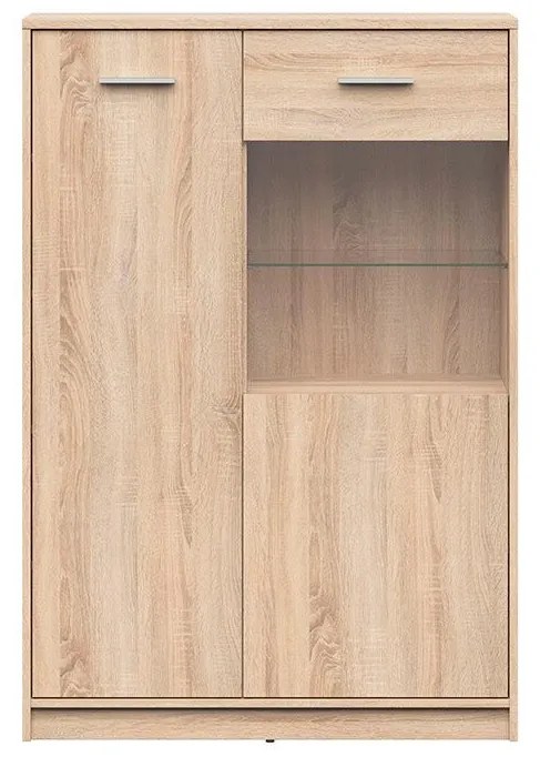 Vitrína BRW Nepo Plus 24 (dub sonoma) . Akcia -31%. Vlastná spoľahlivá doprava až k Vám domov. 1098373