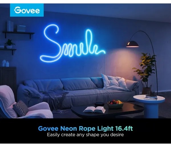 Govee - Neon 2 MATTER ohybný LED pásik 5m RGBIC Wi-Fi IP67