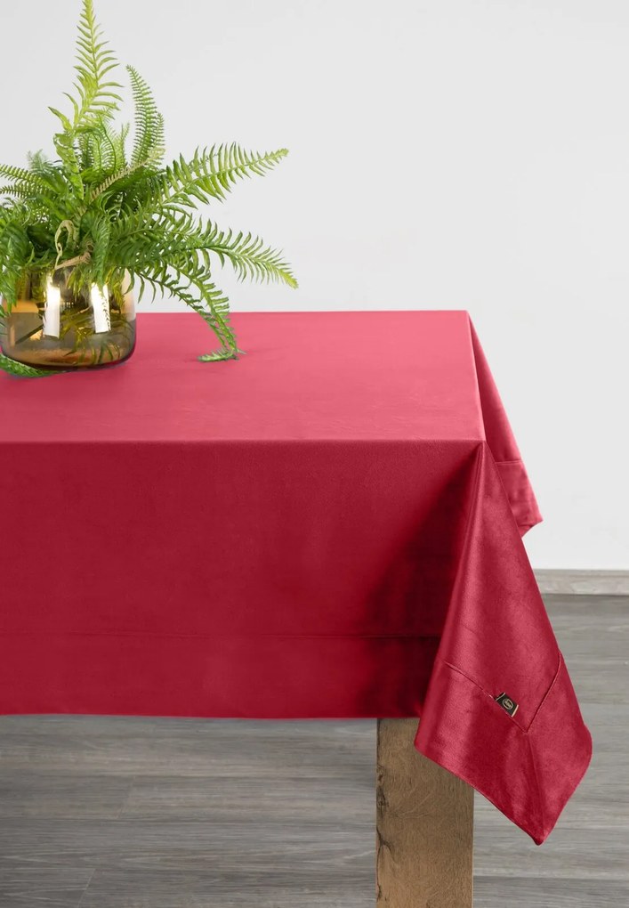 OBRUS VELVET 145X220 CM BORDOVÝ