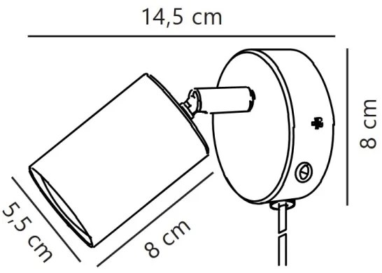 Nordlux - Nástenné bodové svietidlo EXPLORE 1xGU10/7W/230V biela