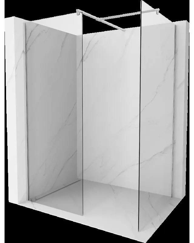 Mexen Kioto sprchová zástena Walk-in 150 x 70 cm, transparentná, chróm - 800-150-202-01-00-070