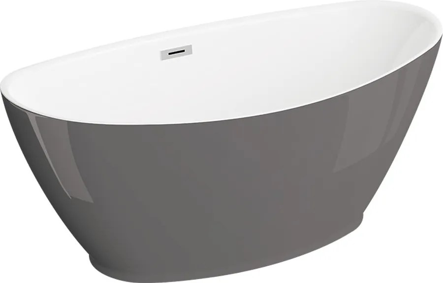 Polimat Akrylátová voľne stojaca vaňa Mango 150x75 POLIMAT-Rozmery: 150x75, POLIMAT-Farba vane: Biela / biela lesk