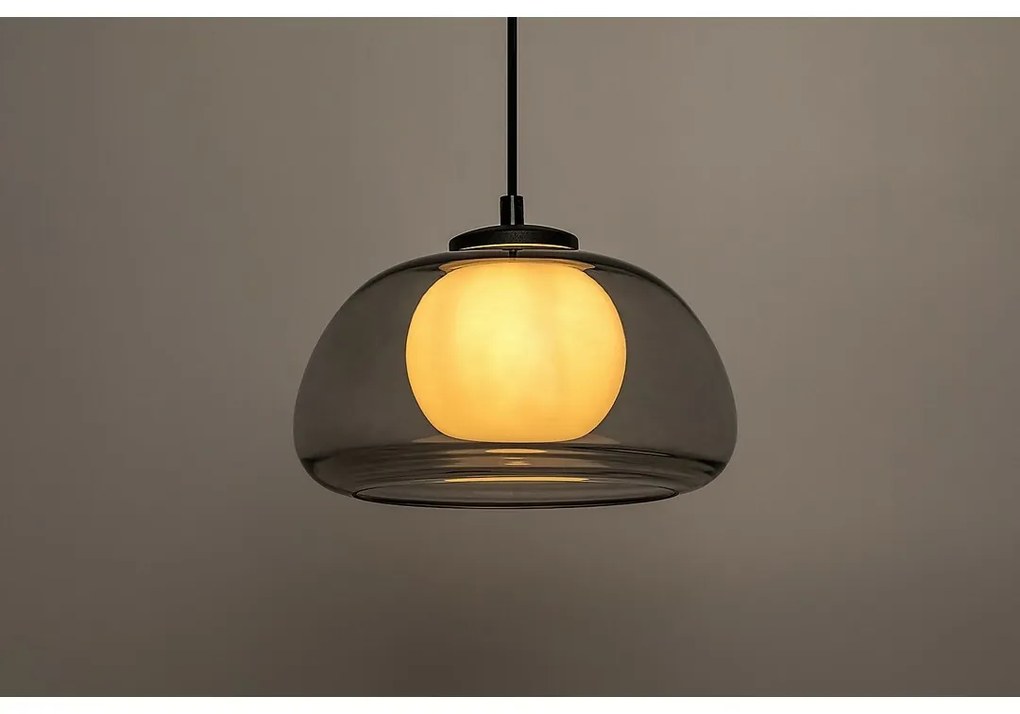 Rabalux 72275 moderný závesný luster Elowen, dymová, G9, 1x max. 5W