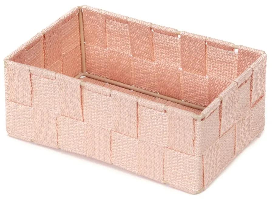 Ružový kúpeľňový organizér Compactor Stan, 18 x 12 cm