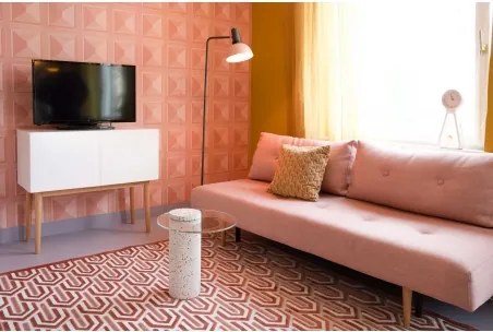 ZUIVER ROSALINA SIDE TABLE príručný stolík Ružová