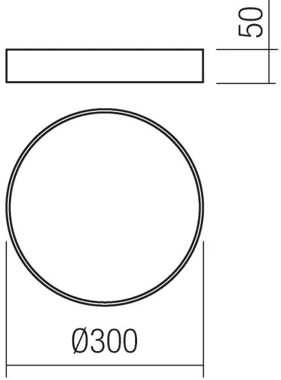 Redo 05-928 - LED Stropné svietidlo KNOB LED/24W/230V 3000K-6500K 30 cm biela