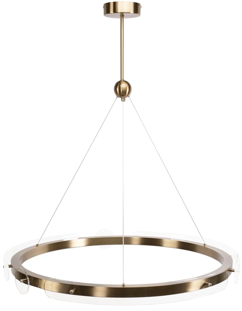 Toolight Loop, LED stropné svietidlo 79cm, 26W, diaľkové ovládanie, APP1549-CP, zlatá matná, OSW-06970