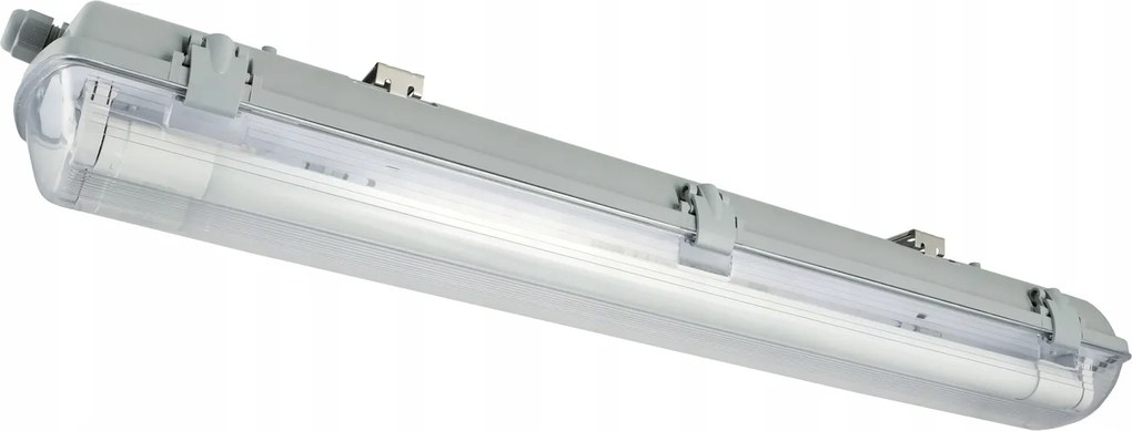 LED sada světel, hermetické svítidlo 120 cm, 36 W, 5760 lm, 4000 K, do garáže, s plechem