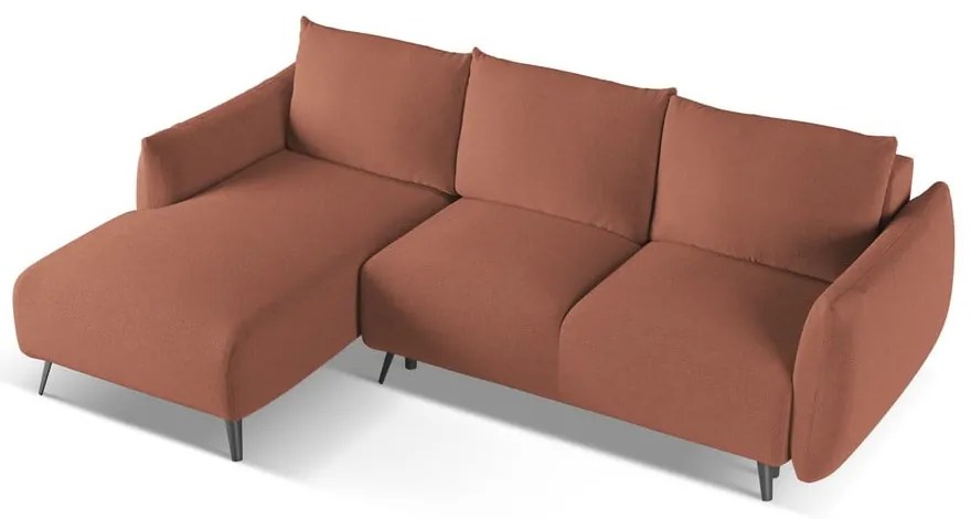 Ružová rohová pohovka (ľavý roh) Malie – Makamii