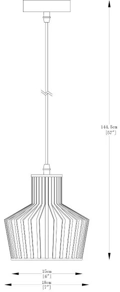 Zuma Line A8079-BK - Luster na lanku DOLIA 1xE27/40W/230V pr. 18 cm čierna