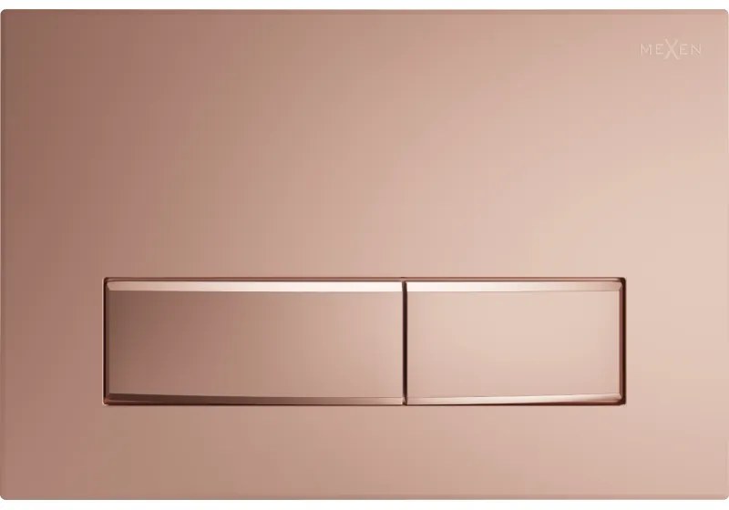 Mexen FENIX 09 - splachovacie tlačidlo pre Mexen Fenix, ružové-zlato, 600905