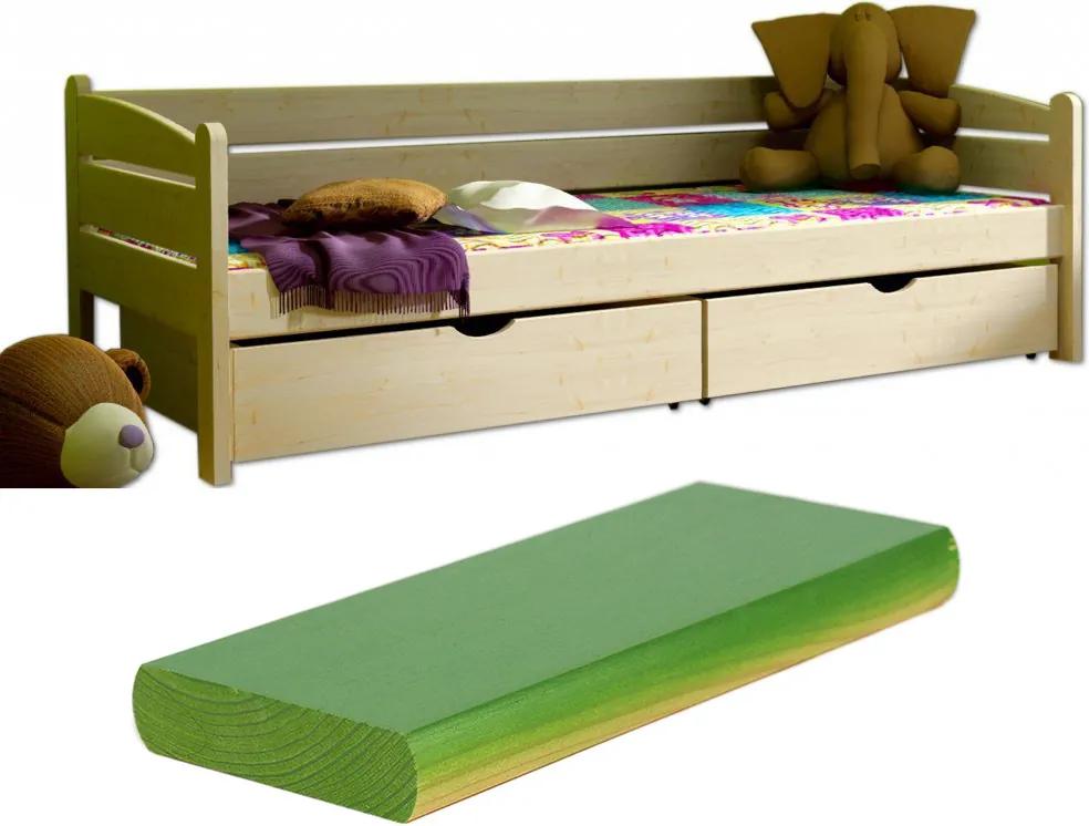 FA Oľga 10 180x80 detská posteľ Farba: Zelená (+30 Eur), Variant bariéra: Bez bariéry, Variant rošt: Bez roštu (-10 Eur)