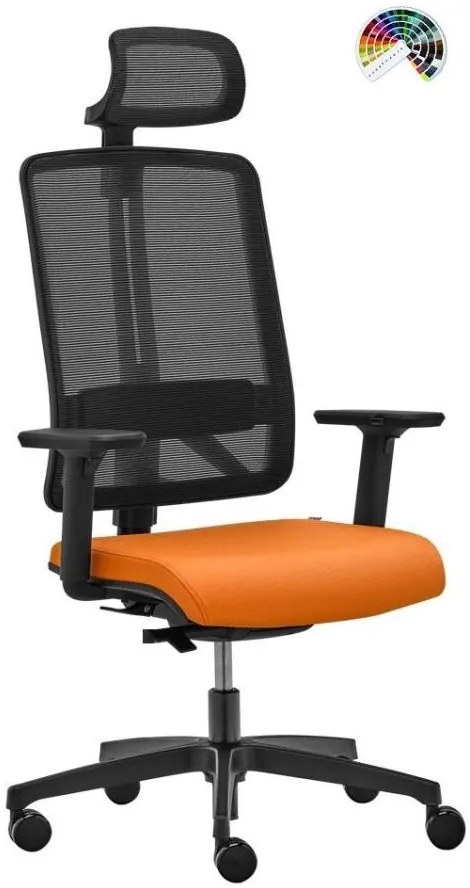 RIM Kancelárska stolička FLEXi FX 1104 čalúnenie URBAN, JET BIOACTIVE, TONAL