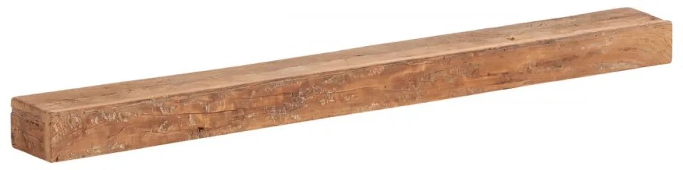 furniture-nabytek.cz - Masívna nástenná polica Oldwood z recyklovaného dreva, lakovaná, hnedá – 160 cm