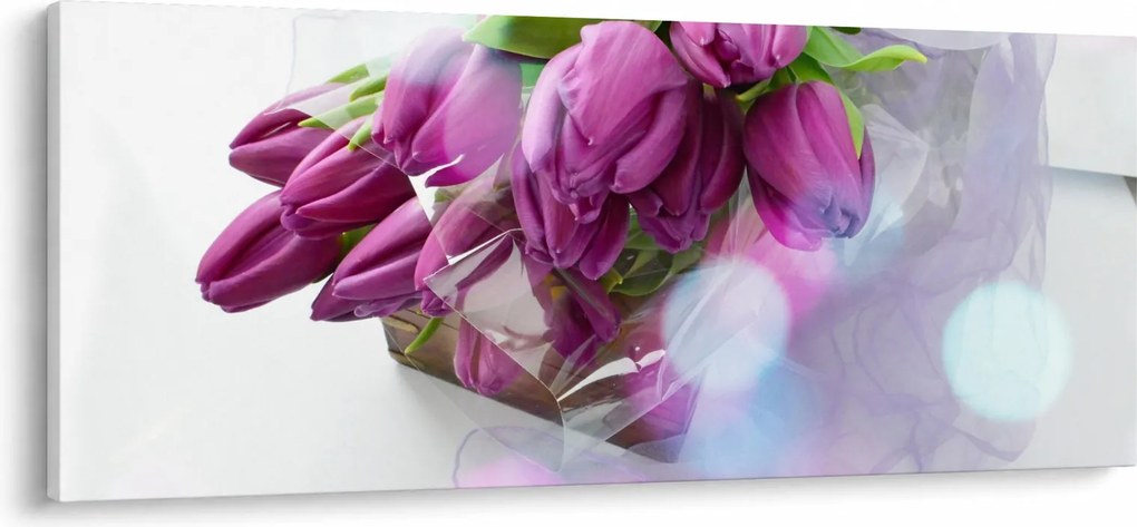 Obraz - kytice tulipánov (120x50 cm)