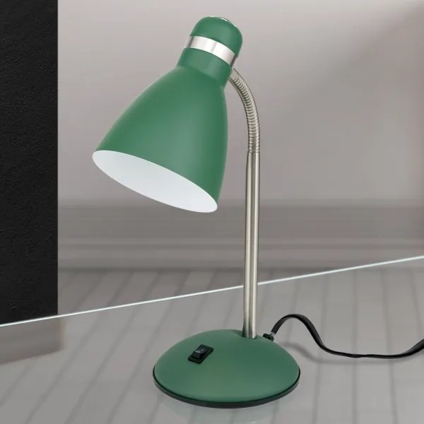 Orion - Stolná lampa SCHOOL 1xE27/40W/230V zelená/matný chróm