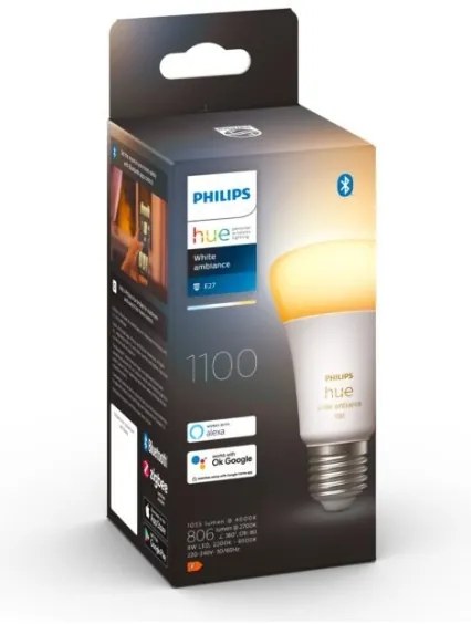 LED Stmievateľná žiarovka Philips Hue WHITE AMBIANCE E27/8W/230V 2200-6500K
