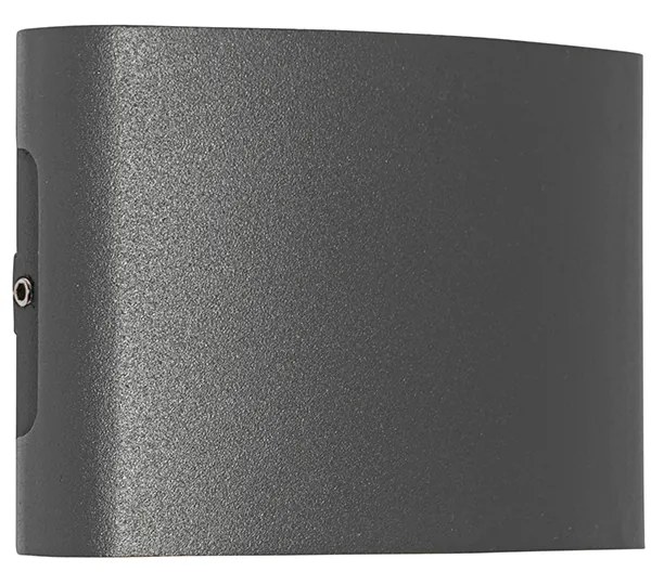 Vonkajšia nástenná lampa tmavosivá vrátane LED 4-svetlo IP54 - Silly
