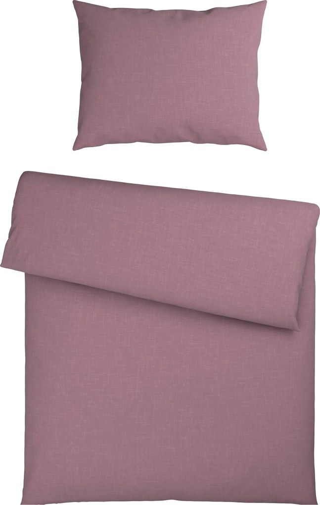 XXXLutz POSTEĽNÁ BIELIZEŇ, flanel, hnedofialová, 140/200 cm Esposa - Obliečky & plachty - 005031038601
