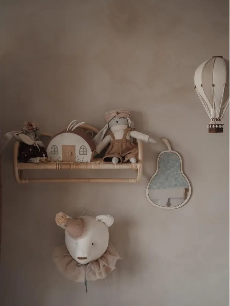 Zrkadlo hruška do detskej izby – akrylové zrkadlo z dreva 23x35 cm