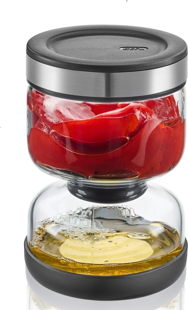 Gefu Lavína odkvapkávacie poháre na uhorky a olivy 750 ml