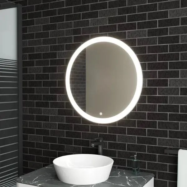 Tutumi, okrúhle LED kúpeľňové zrkadlo 60cm FFJ60, HOM-02837