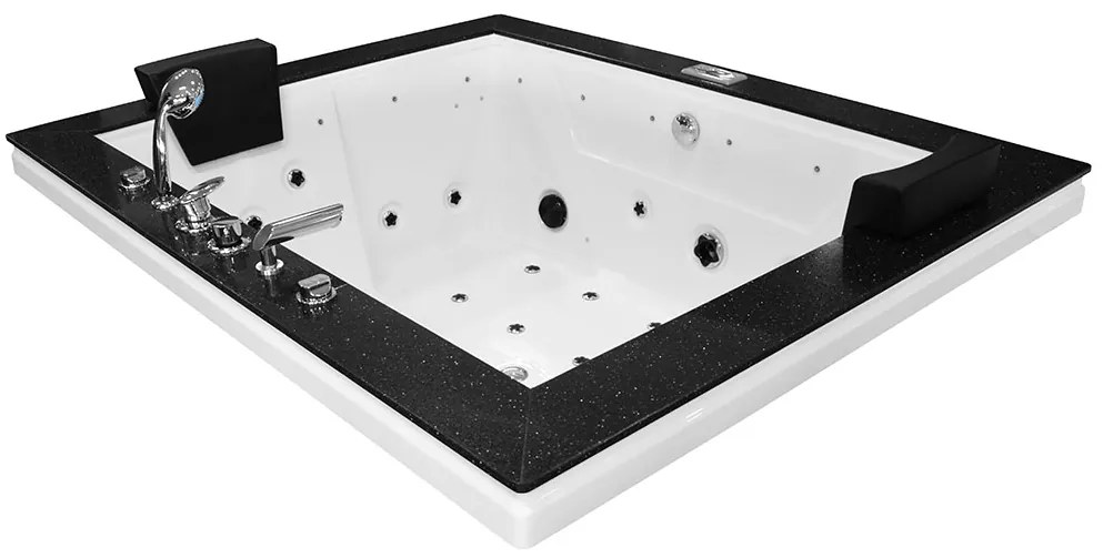 M-SPA - Kúpeľňová vaňa BEZ KRYTU SPA s hydromasážou 180 x 150 x 70 cm (MSPA1089)