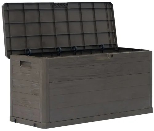 vidaXL Záhradný úložný box hnedý 280 l-
