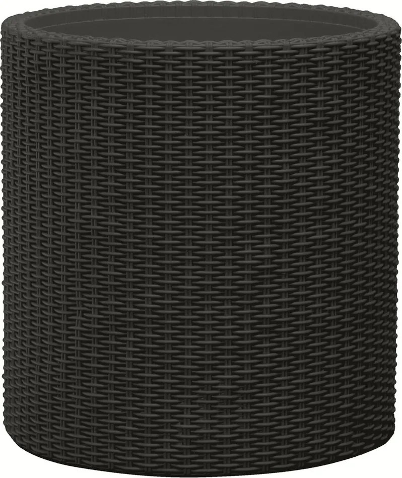 Keter kvetináč Cylinder L 39 l, antracitová
