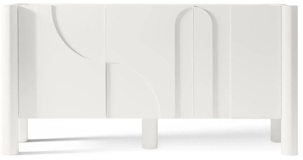Dizajnová komoda Lunaria 160 cm biela