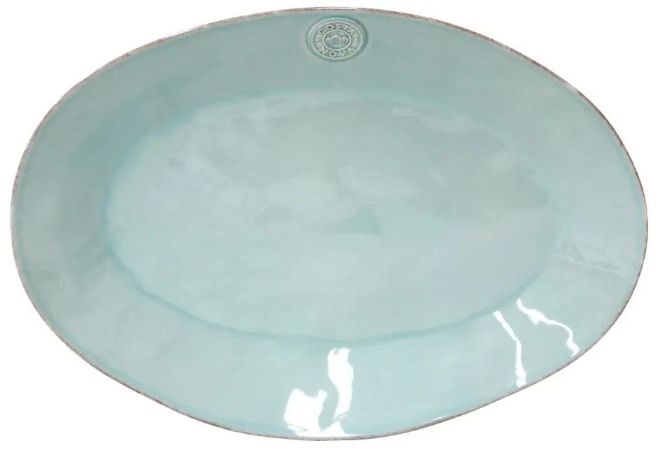 Tyrkysový kameninový podnos Costa Nova Nova, šírka 40 cm