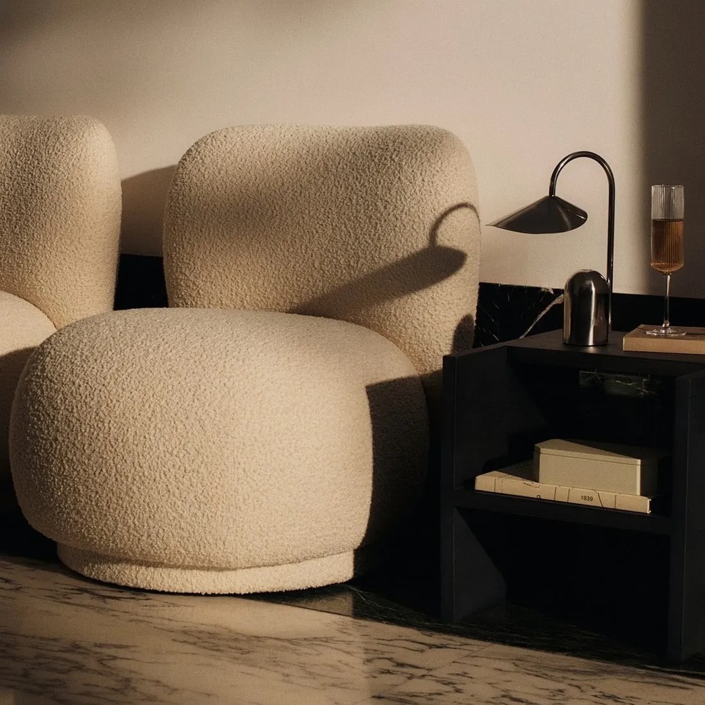 Ferm Living Poháre Ripple Champagne Clear – set 2 ks