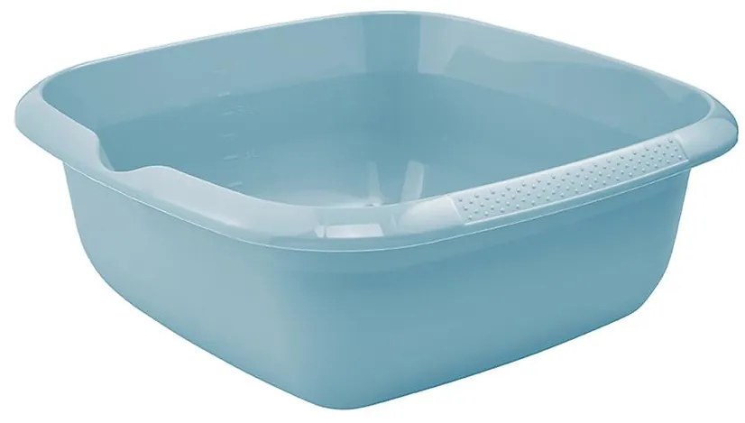 Štvorcová misa s výlevkou modrá 34x34x12,5 8l 680