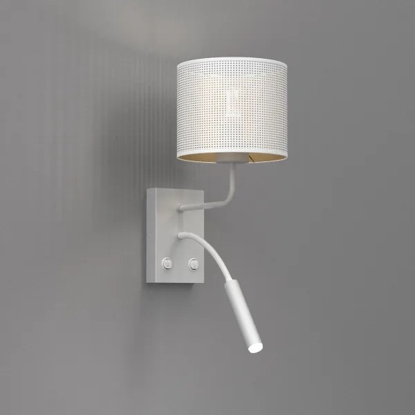 Nástenná lampa LOFT SHADE 1xE27/60W+1xG9/8W/230V biela/zlatá