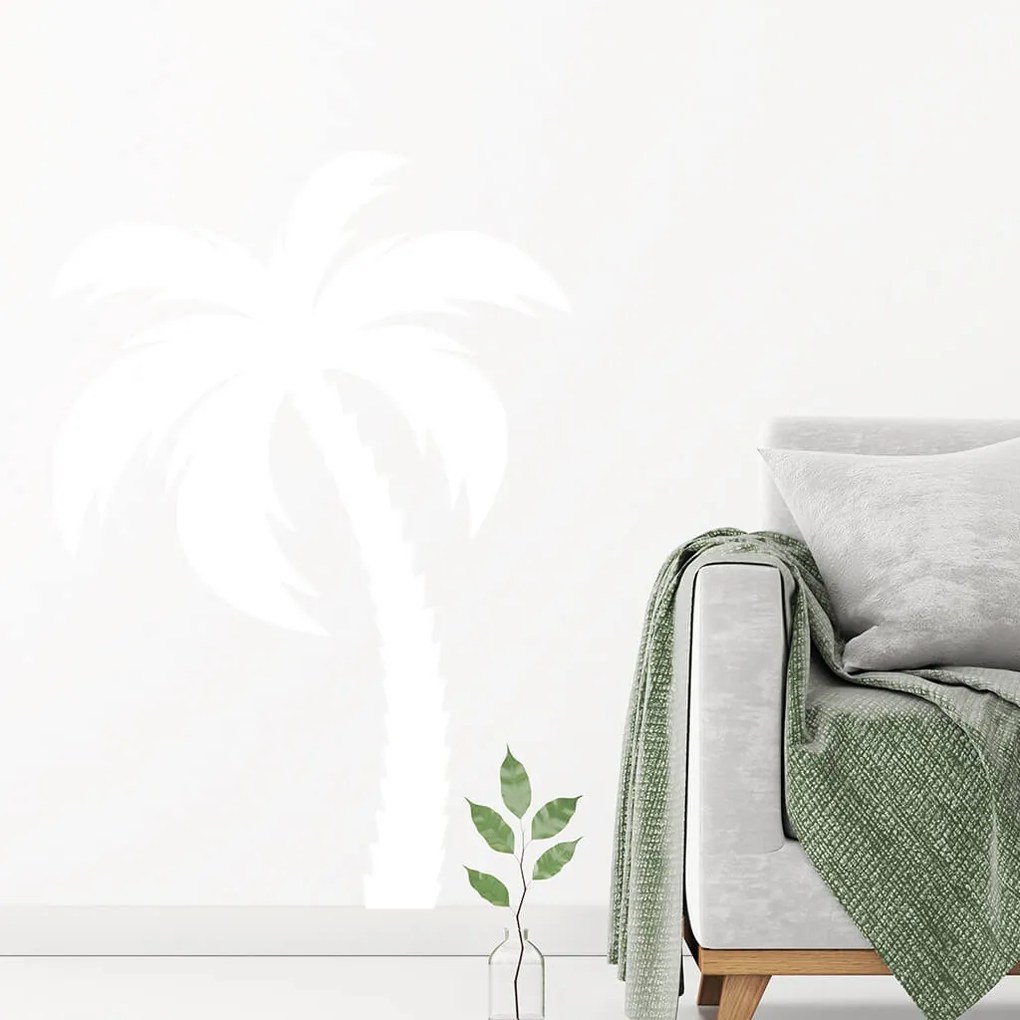 Veselá Stena Samolepka Palma Farba: červená, Veľkosť: 80 x 55 cm