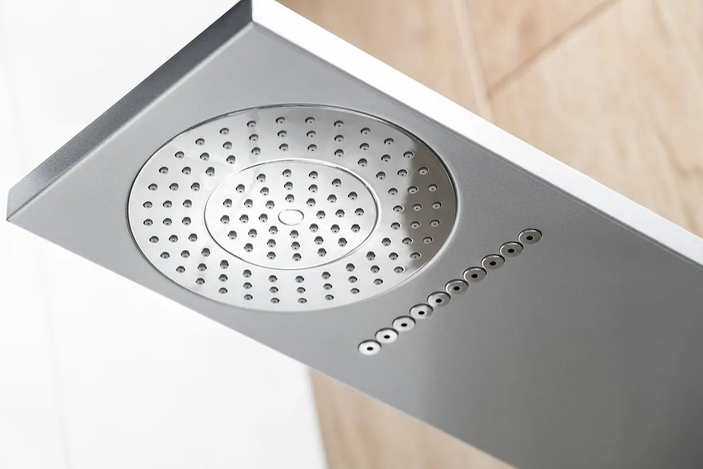 Aqualine Aqualine, TUSA sprchový panel s batériou, 1400 mm, hliník, SL680
