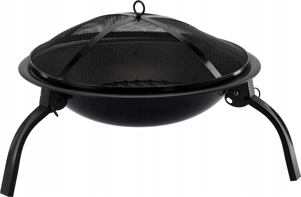 CH Prenosné záhradné oceľové ohnisko s grilom