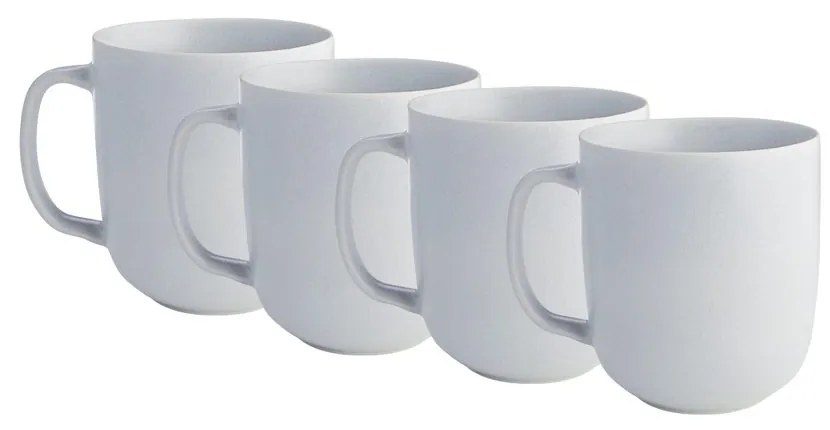 CASA NOVA Sada hrnčekov 400 ml set 4 ks - sivá