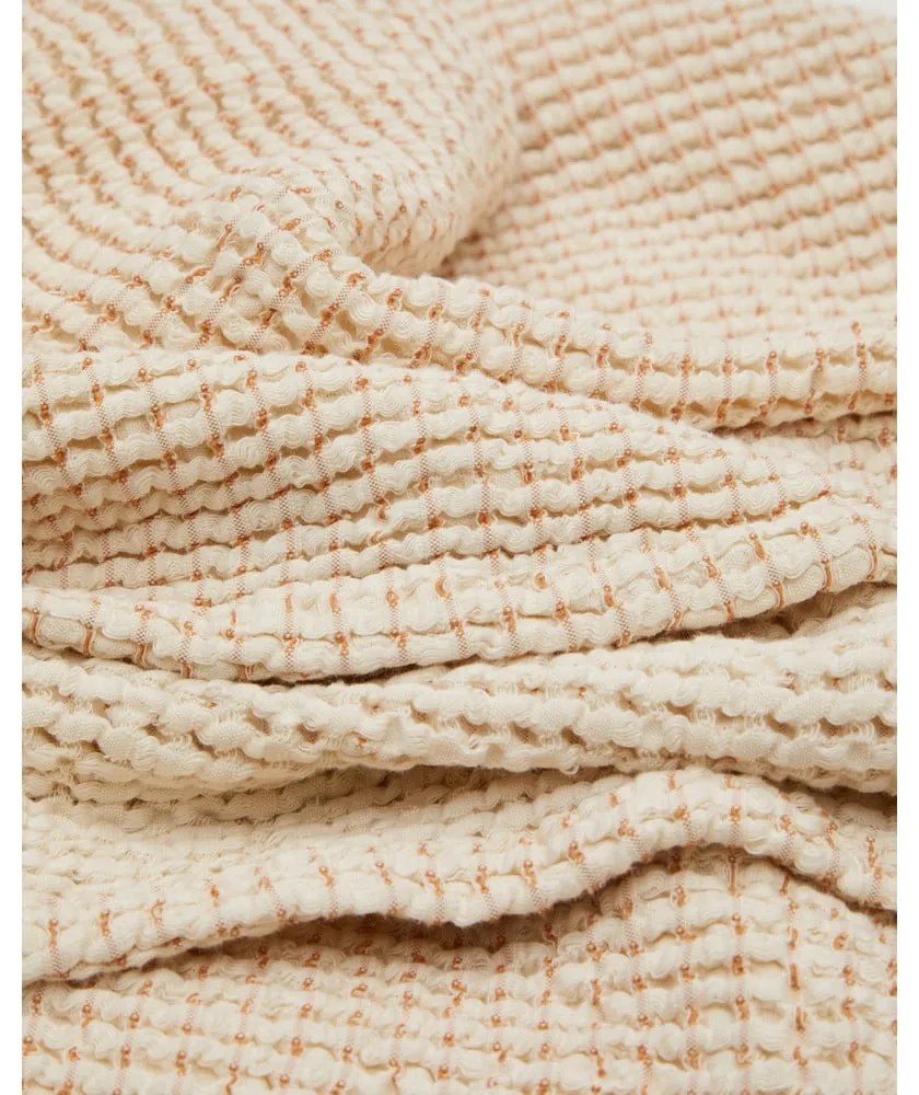 Béžový bavlnený pléd 180x260 cm Senara – Kave Home