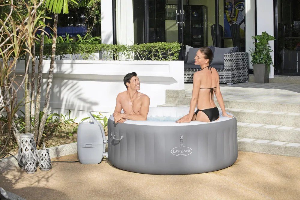 Bestway Bestway Jacuzzi Lay-Z-Spa St.Lucia 170 x 66 cm 3 osoby 60037 sivá