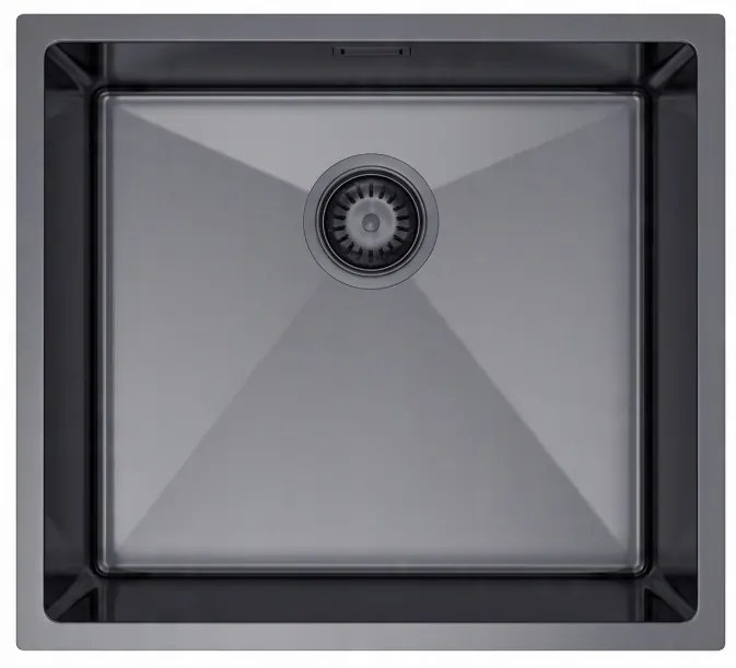 Erga HD, 1-komorový oceľový drez 490x440x210 mm, grafitová, ERG-MLS-HD4944B