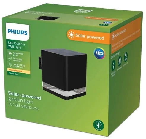 Philips - LED Solárne nástenné svietidlo VIRONA LED/1,8W/3,7V 2700K IP44