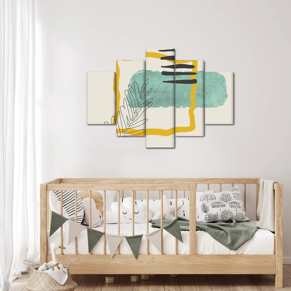 Obraz - Abstraktné listy N⁰2 (150x105 cm)