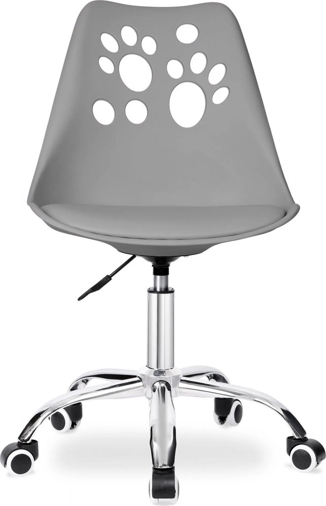 Tmavosivá otočná stolička Grover