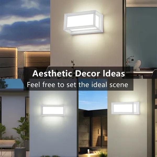 BRILAGI - PARKER LED vonkajšie nástenné svietidlo s pohybovým senzorom LED/12W/230V biele IP44